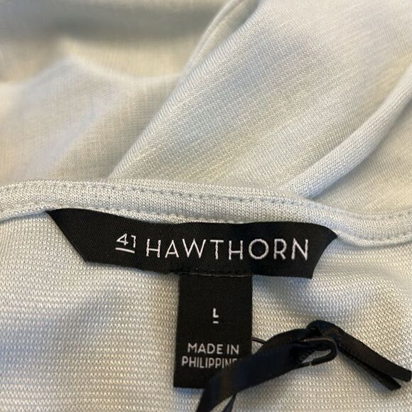 COPY - 41 Hawthorn robin egg blue sleeveless tie back casual dress Size L New - Picture 9 of 10